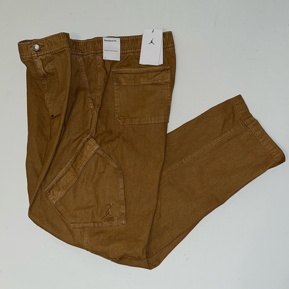 XL Jordan Essentials Mens Washed Chicago Cargo PantsBrown FN6364-231 $120